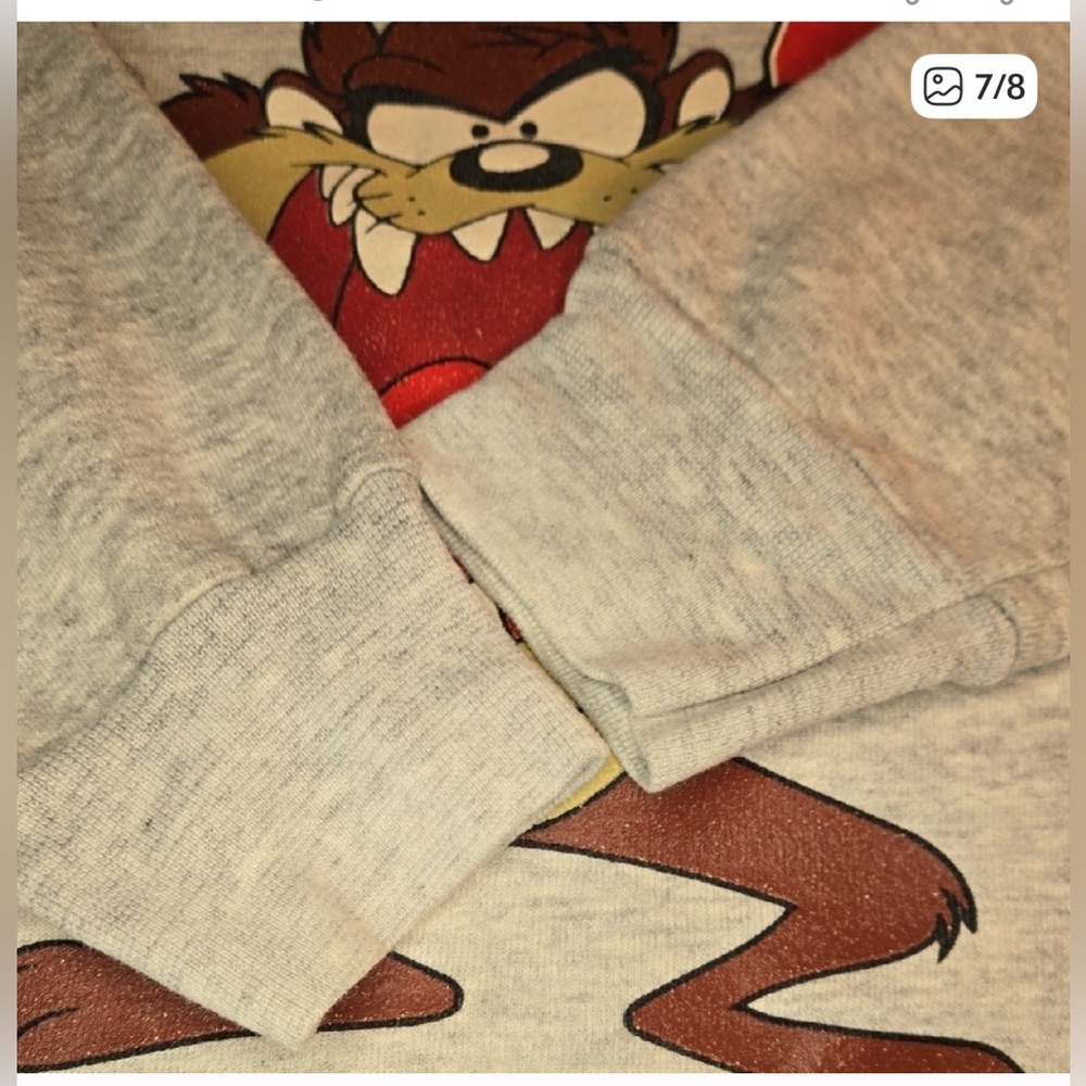 VINTAGE 1992 🤎❤️ TAZ SWEATSHIRT ❤️🤎 - Picture 8 of 10